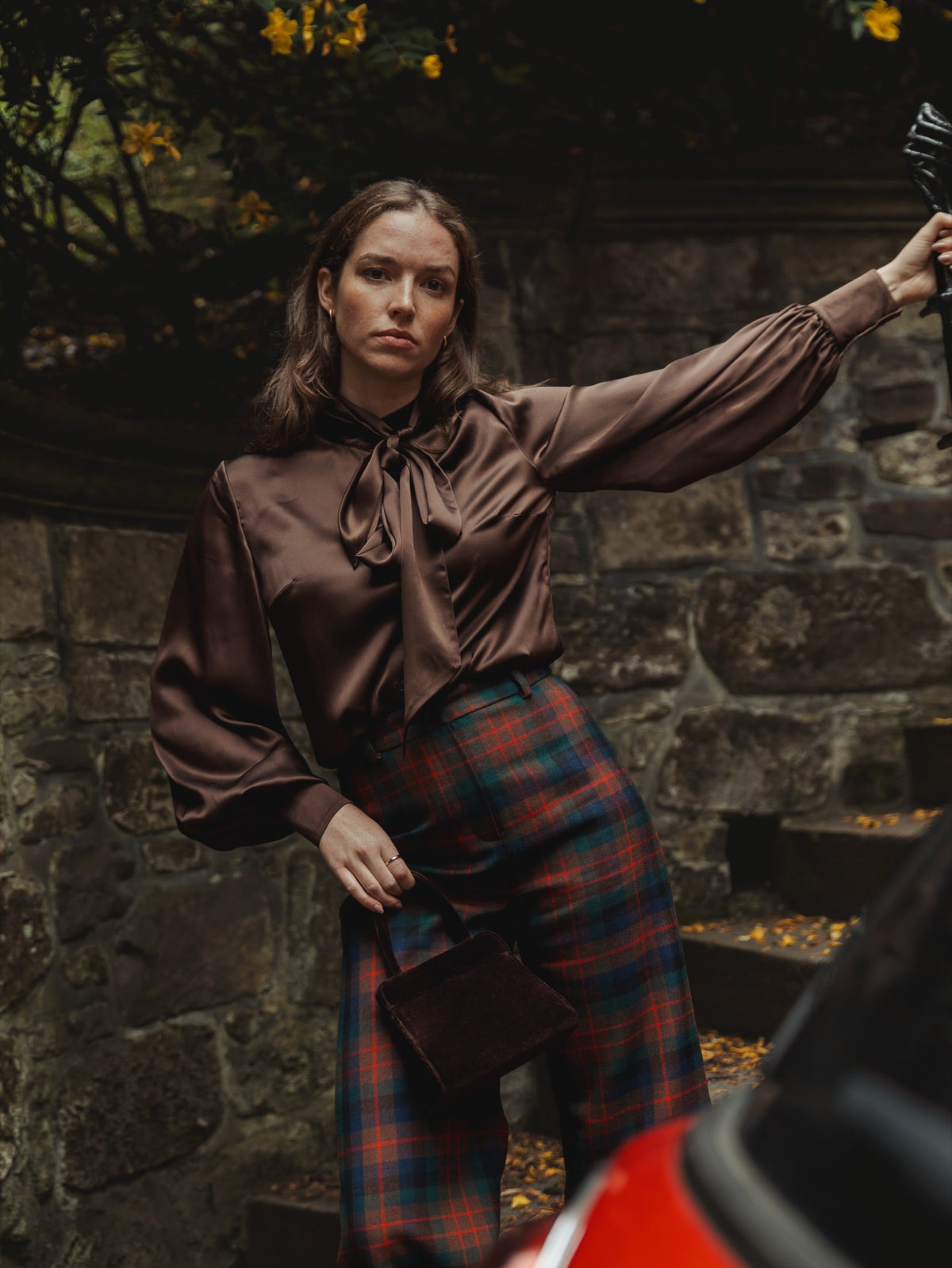 Edinburgh Blouse — Chocolate