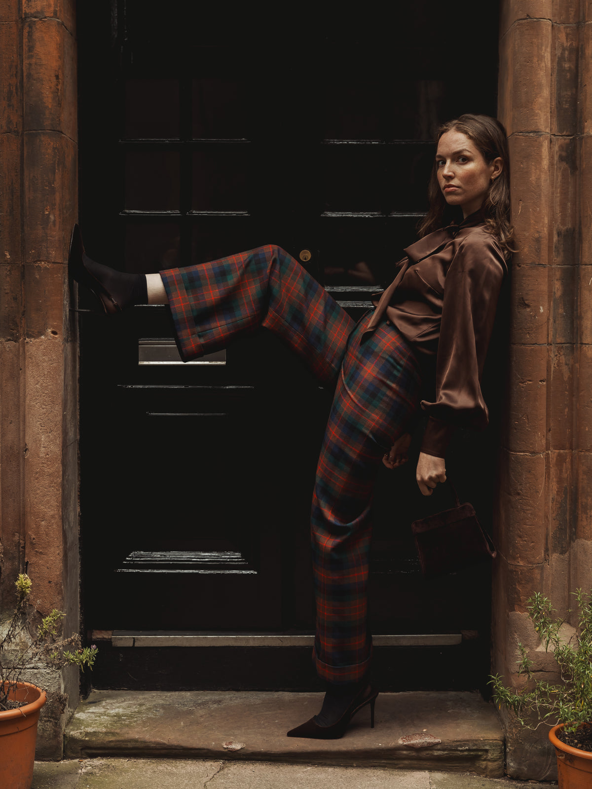 Edinburgh Blouse — Chocolate