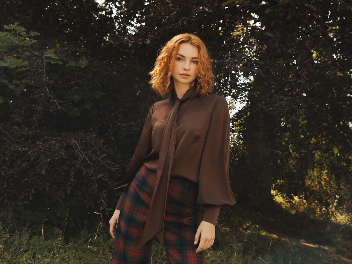 Edinburgh Blouse — Chocolate