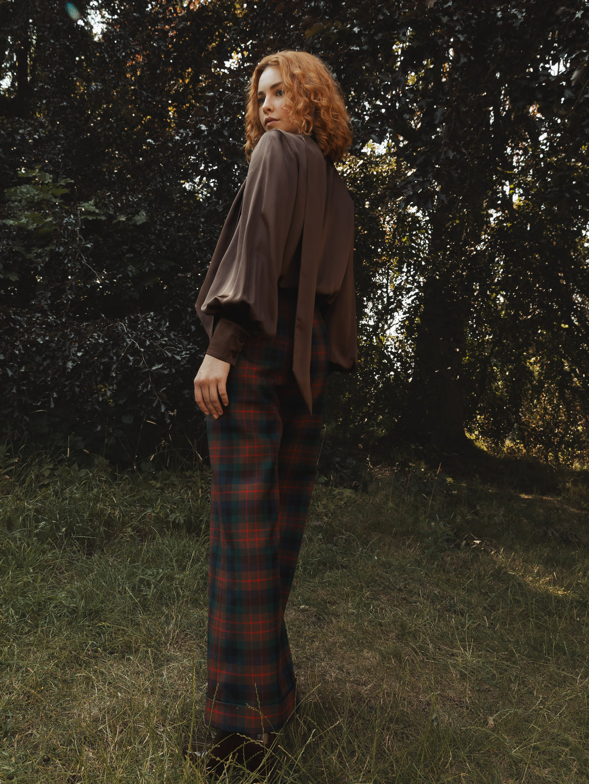 Edinburgh Blouse — Chocolate